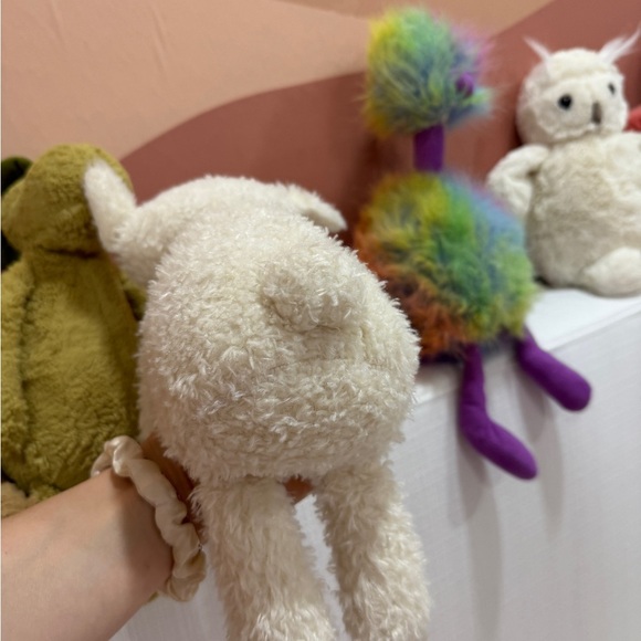Retired Jellycat lot bundle bumbly teddy bear ostrich rainbow bashful dino pom - Picture 9 of 9